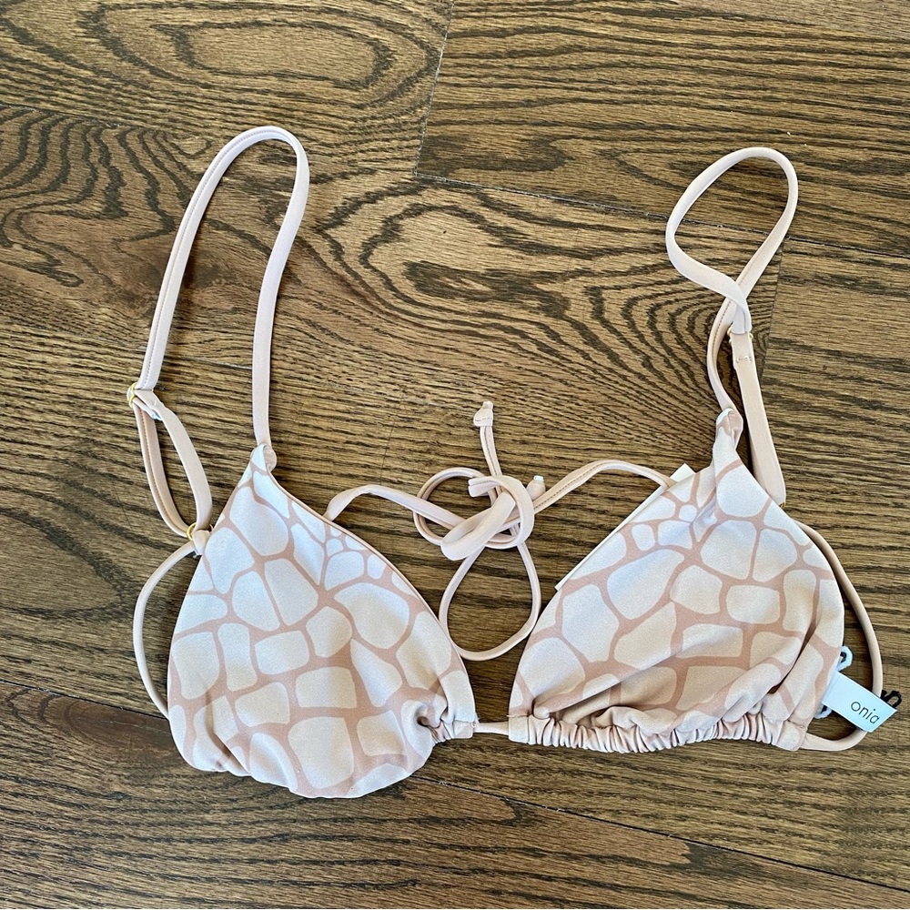 Onia Alexa Top in Nude Croc Multicolor, NWT